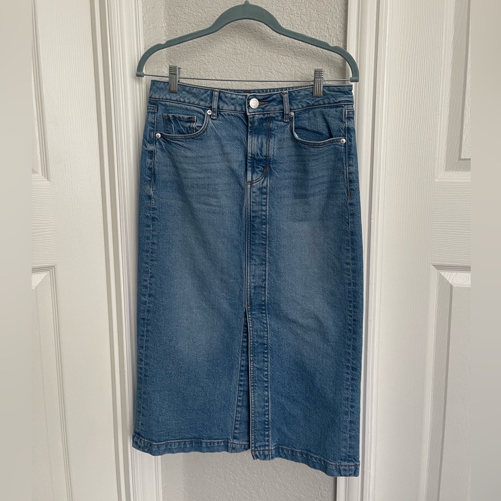 LOFT long Denim skirt - See measurements